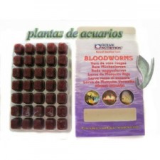 CONG. LARVA ROJA OCEAN NUTRICION.100G con ajo y espirulina