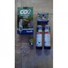 Equipo CO2 profesional AQUILI 2 manómetros +2 botellas CO2