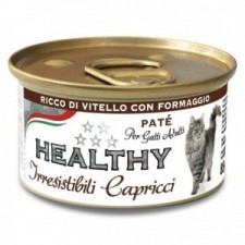 Healthy cat pate ternera-queso 85gr